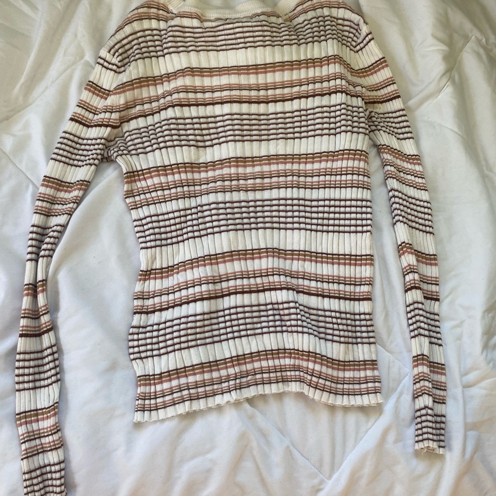 Striped Ribbed Sweater - Picture 2 of 2